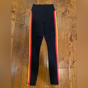 Spiritual Gangster Black Logo Active Rainbow 🌈 Leggings